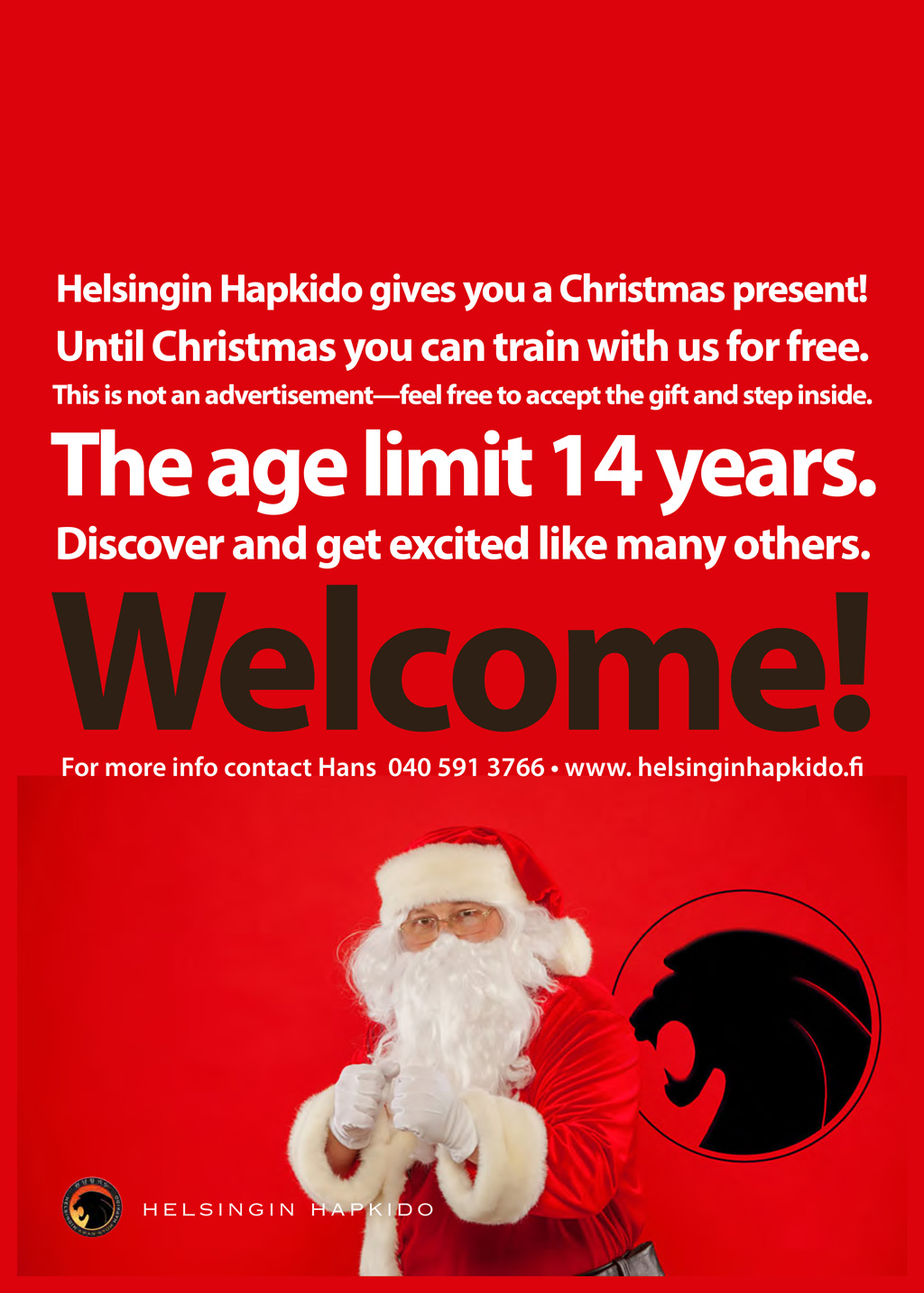 Helsingin Hapkido gives you a Christmas present!